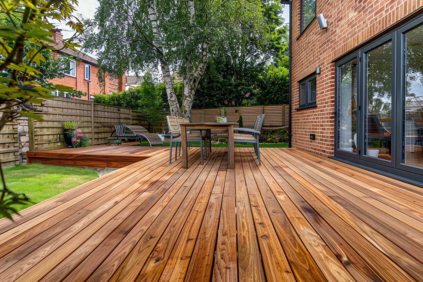 Outdoor Patio with Wooden Decking